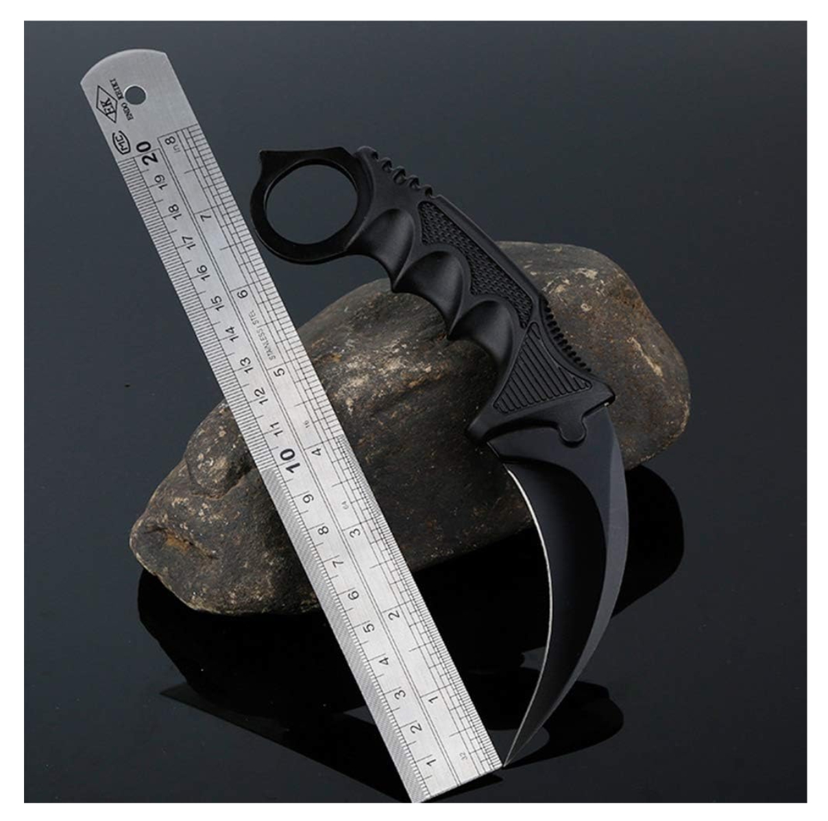 Miniatura 5 de Cuchillo Karambit táctico de acero Milit